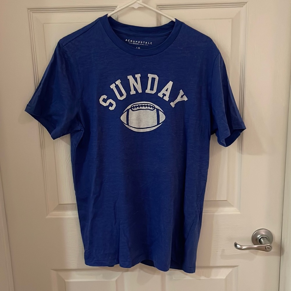 Navy Blue Sunday Football T-Shirt